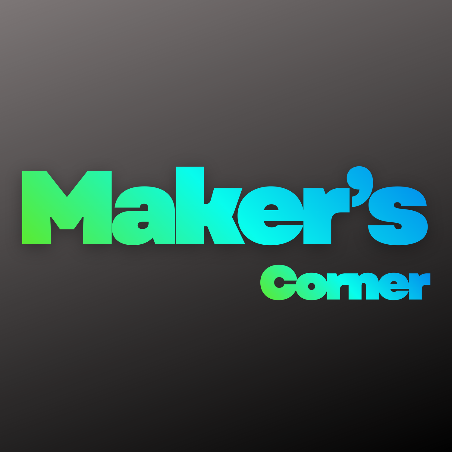 “Gradient text logo reading ‘Everyday Merch’ in green and blue on a dark background.”