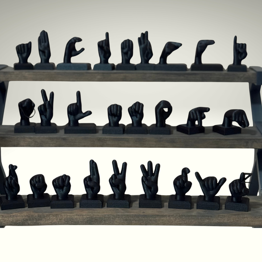 3D ASL Fingerspelling Hand Set