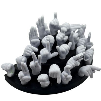 ASL Hand Sign Display – 3D Printed Sign Language Set